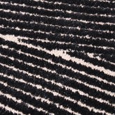 Handmade Wool Rug Tuft Weaving, Sustainable Contemporary Carpet, Black & White Curves, Rectangular Shape, Custom Made On-Demand in Turkiye_ETUGENE_Trace-005-A-Design
