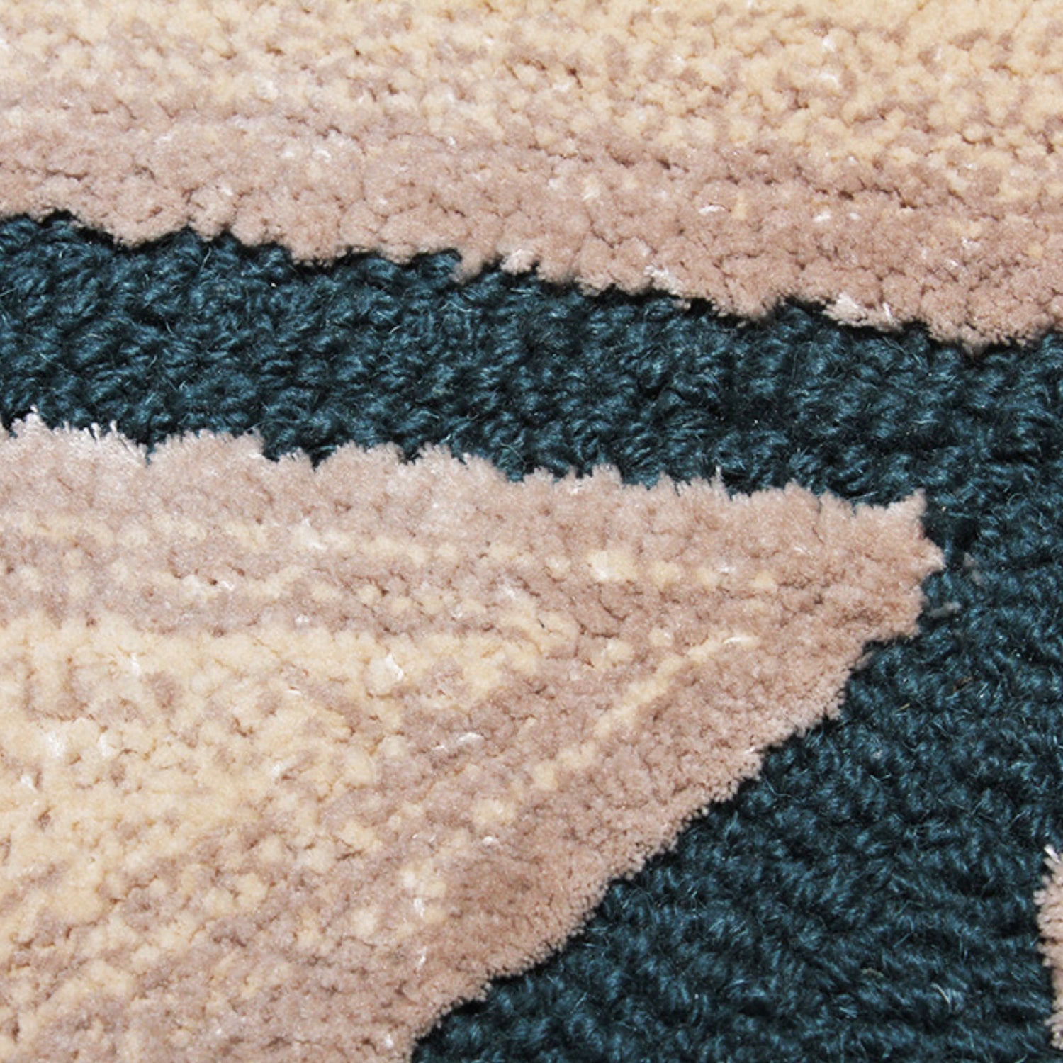 Handmade Wool Rug Tuft Weaving, Sustainable Contemporary Carpet, Blue Fragmented Design, Irregular Shape, Custom Made On-Demand in Turkiye_ETUGENE_Shinny-001-B-Details