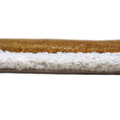 Handmade Wool Rug Tuft Weaving, Sustainable Contemporary Carpet, Bold Rings, Round Shape, Custom Made On-Demand in Turkiye_ETUGENE_Helix-001-F-Height