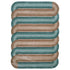 Handmade Wool Rug Tuft Weaving, Sustainable Contemporary Carpet, Brown & Green Bands, Irregular Shape, Custom Made On-Demand in Turkiye_ETUGENE_Geo-006-D