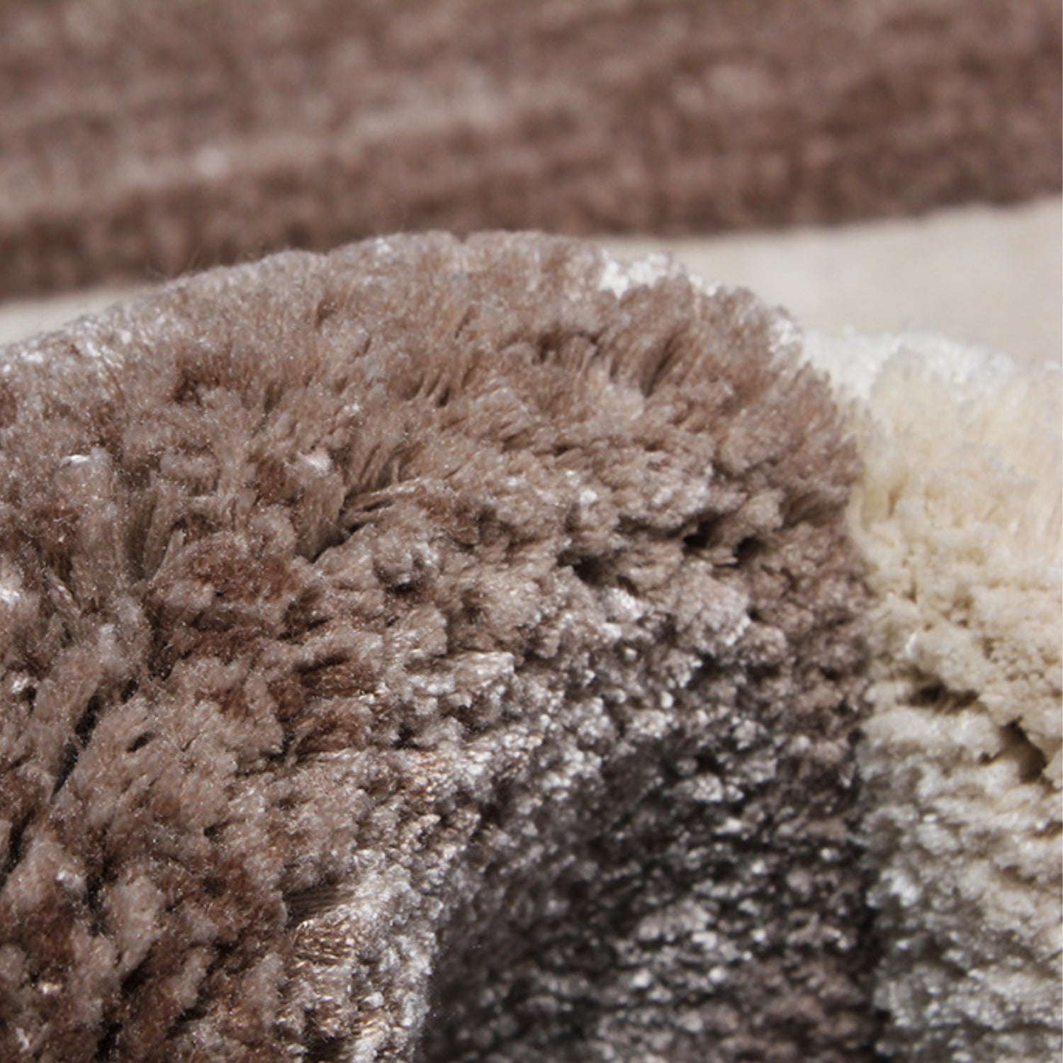 Handmade Wool Rug Tuft Weaving, Sustainable Contemporary Carpet, Brown Pleat Design, Irregular Shape, Custom Made On-Demand in Turkiye_ETUGENE_Pleat-001-B-Tuft