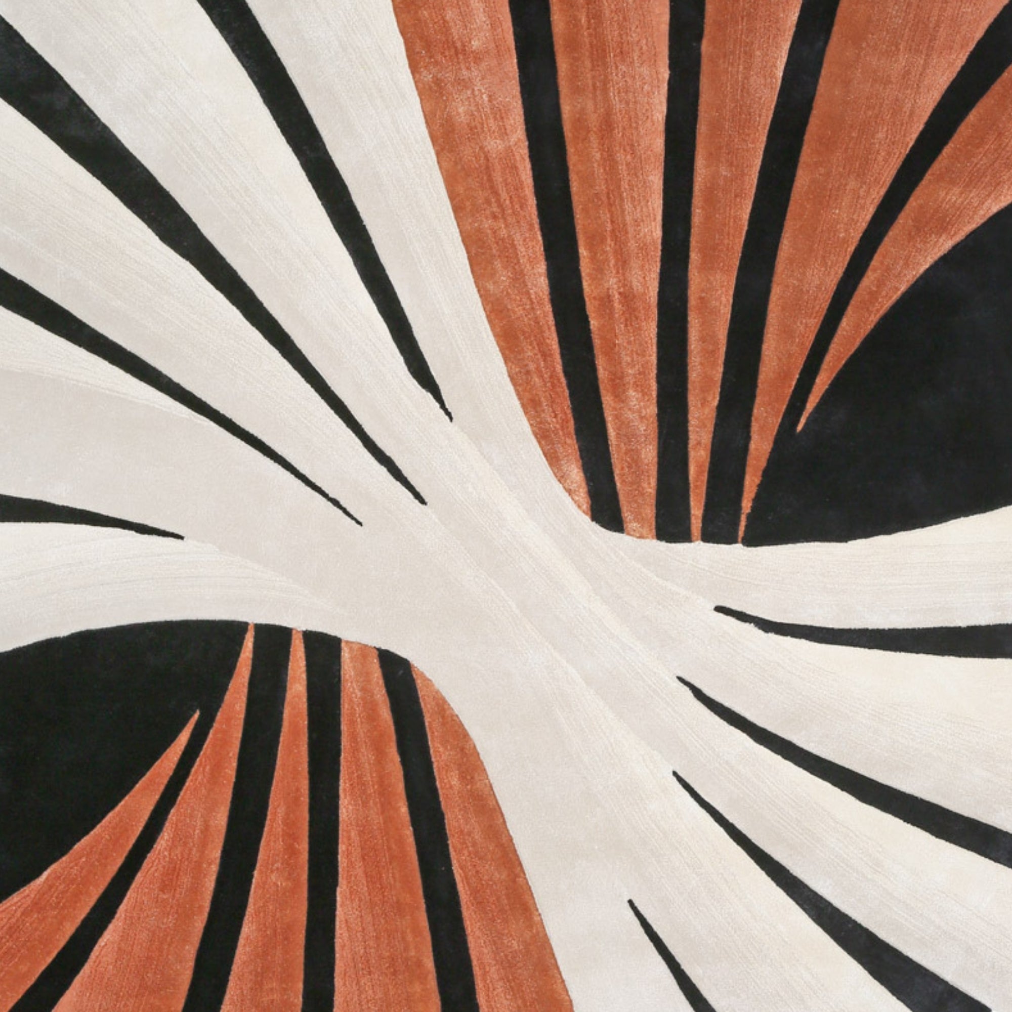 Handmade Wool Rug Tuft Weaving, Sustainable Contemporary Carpet, Coral Pleat Design, Irregular Shape, Custom Made On-Demand in Turkiye_ETUGENE_Pleat-002-D-Design