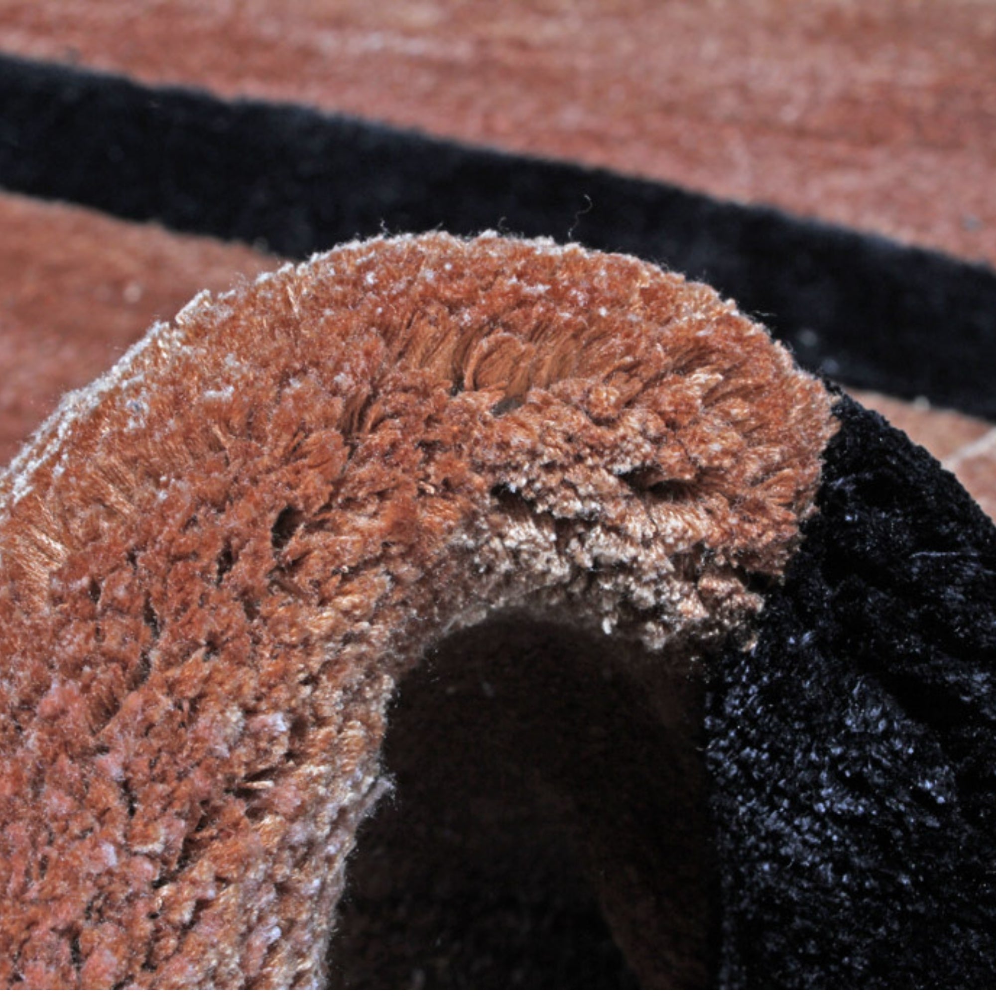 Handmade Wool Rug Tuft Weaving, Sustainable Contemporary Carpet, Coral Pleat Design, Irregular Shape, Custom Made On-Demand in Turkiye_ETUGENE_Pleat-002-D-Tuft