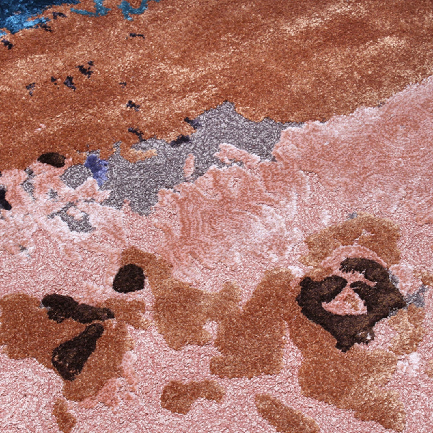 Handmade Wool Rug Tuft Weaving, Sustainable Contemporary Carpet, Cosmic Design, Irregular Shape, Custom Made On-Demand in Turkiye_ETUGENE_Cosmos-001-N-Design