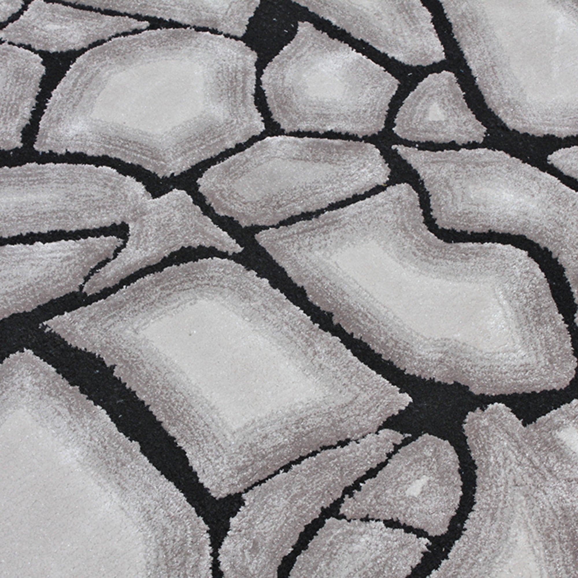 Handmade Wool Rug Tuft Weaving, Sustainable Contemporary Carpet, Fragmented Design, Irregular Shape, Custom Made On-Demand in Turkiye_ETUGENE_Shinny-001-A-Design