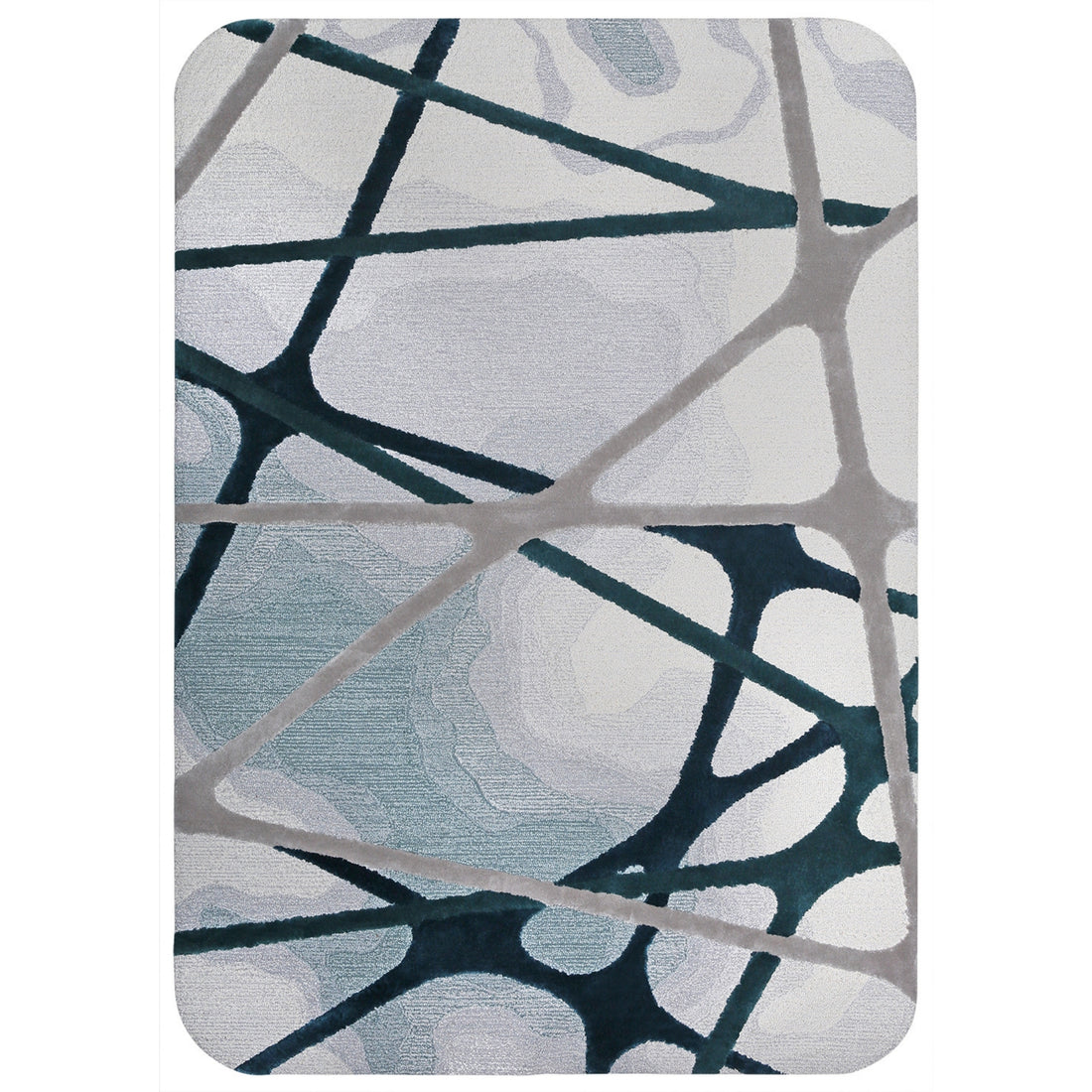 Handmade Wool Rug Tuft Weaving, Sustainable Contemporary Carpet, Geometric Design, Rectangular Shape, Custom Made On-Demand in Turkiye_ETUGENE_Cross-001-J