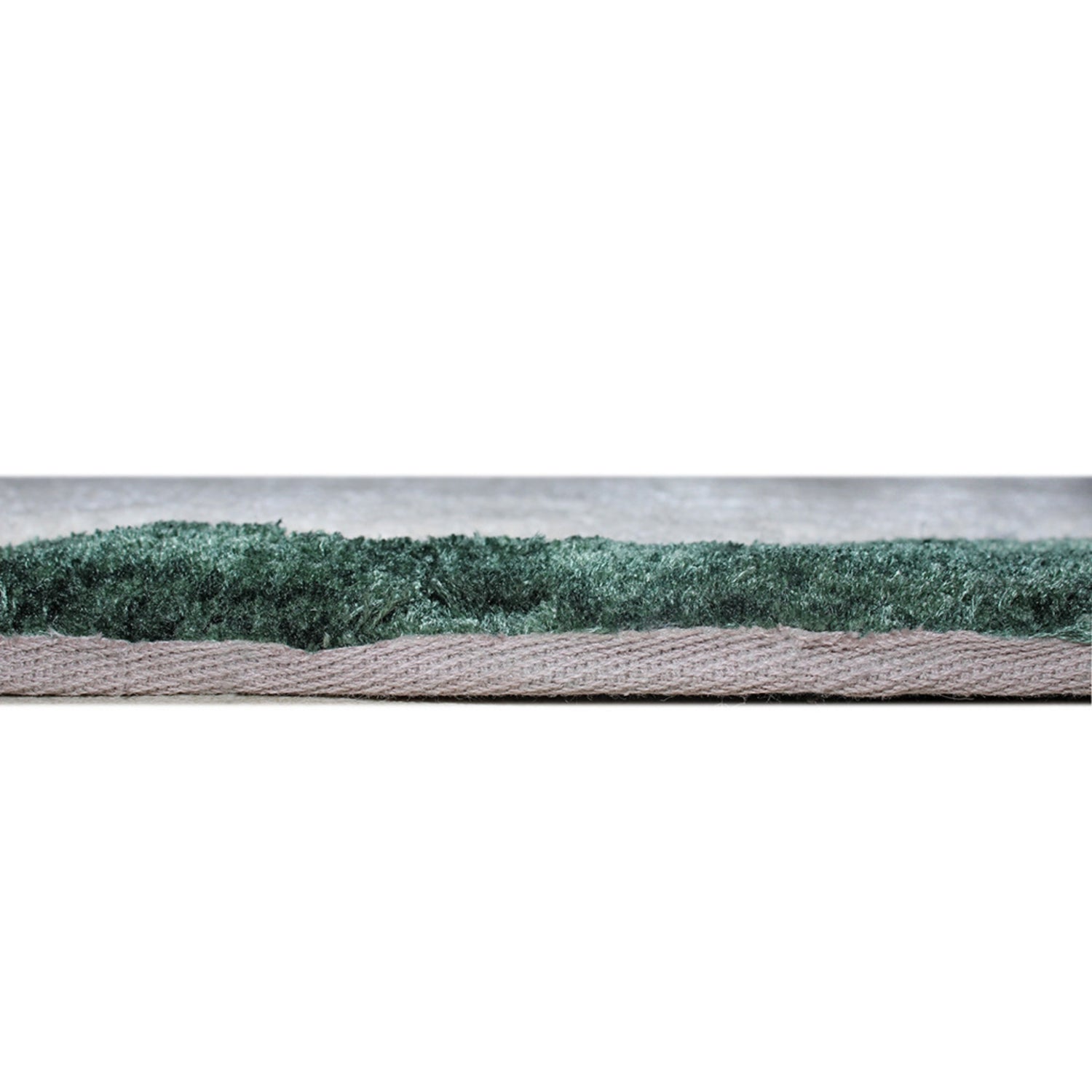 Handmade Wool Rug Tuft Weaving, Sustainable Contemporary Carpet, Green Baroque Design, Rectangular Shape, Custom Made On-Demand in Turkiye_ETUGENE_Mallorca-001-GD-Height