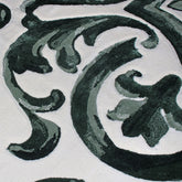 Handmade Wool Rug Tuft Weaving, Sustainable Contemporary Carpet, Green Baroque Design, Rectangular Shape, Custom Made On-Demand in Turkiye_ETUGENE_Mallorca-001-GD-Motifs