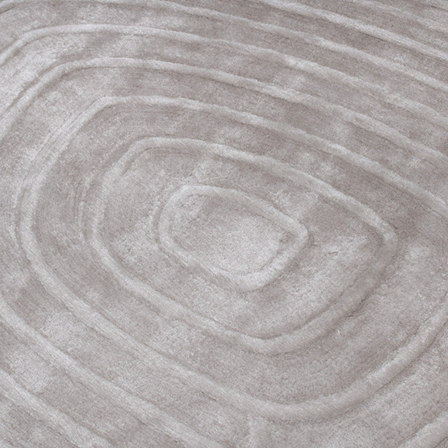 Handmade Wool Rug Tuft Weaving, Sustainable Contemporary Carpet, Grey Circles, Irregular Shape, Custom Made On-Demand in Turkiye_ETUGENE_Pebble-001-C-Design