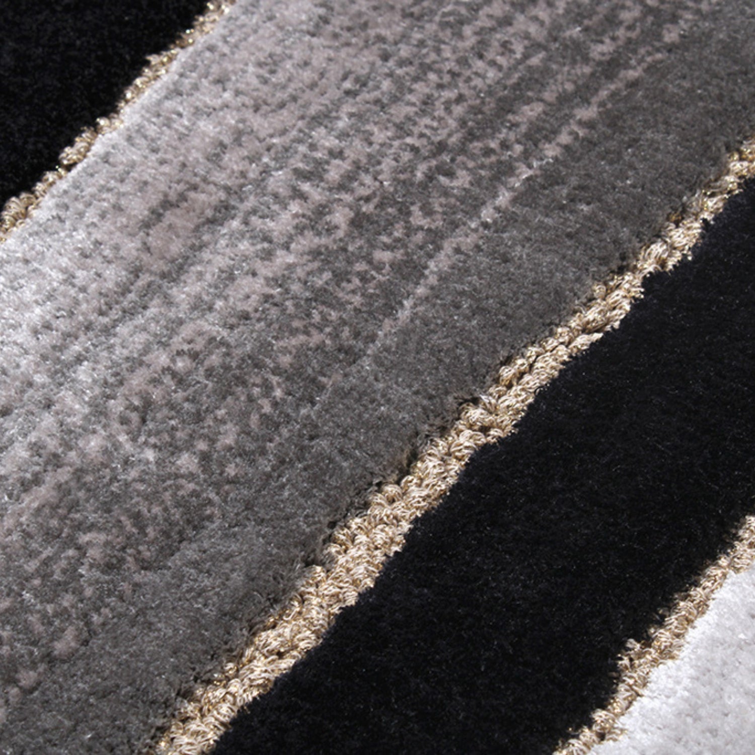 Handmade Wool Rug Tuft Weaving, Sustainable Contemporary Carpet, Grey Pleat Design, Irregular Shape, Custom Made On-Demand in Turkiye_ETUGENE_Pleat-003-A-Details