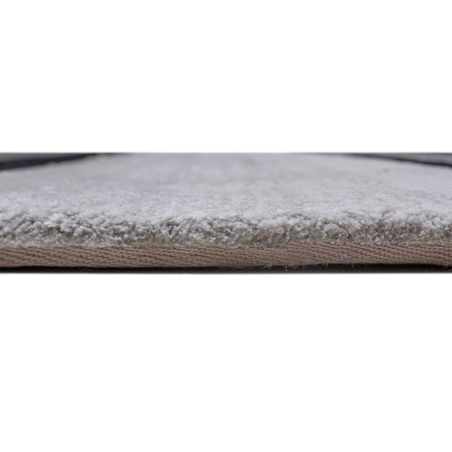 Handmade Wool Rug Tuft Weaving, Sustainable Contemporary Carpet, Grey Pleat Design, Irregular Shape, Custom Made On-Demand in Turkiye_ETUGENE_Pleat-003-A-Height