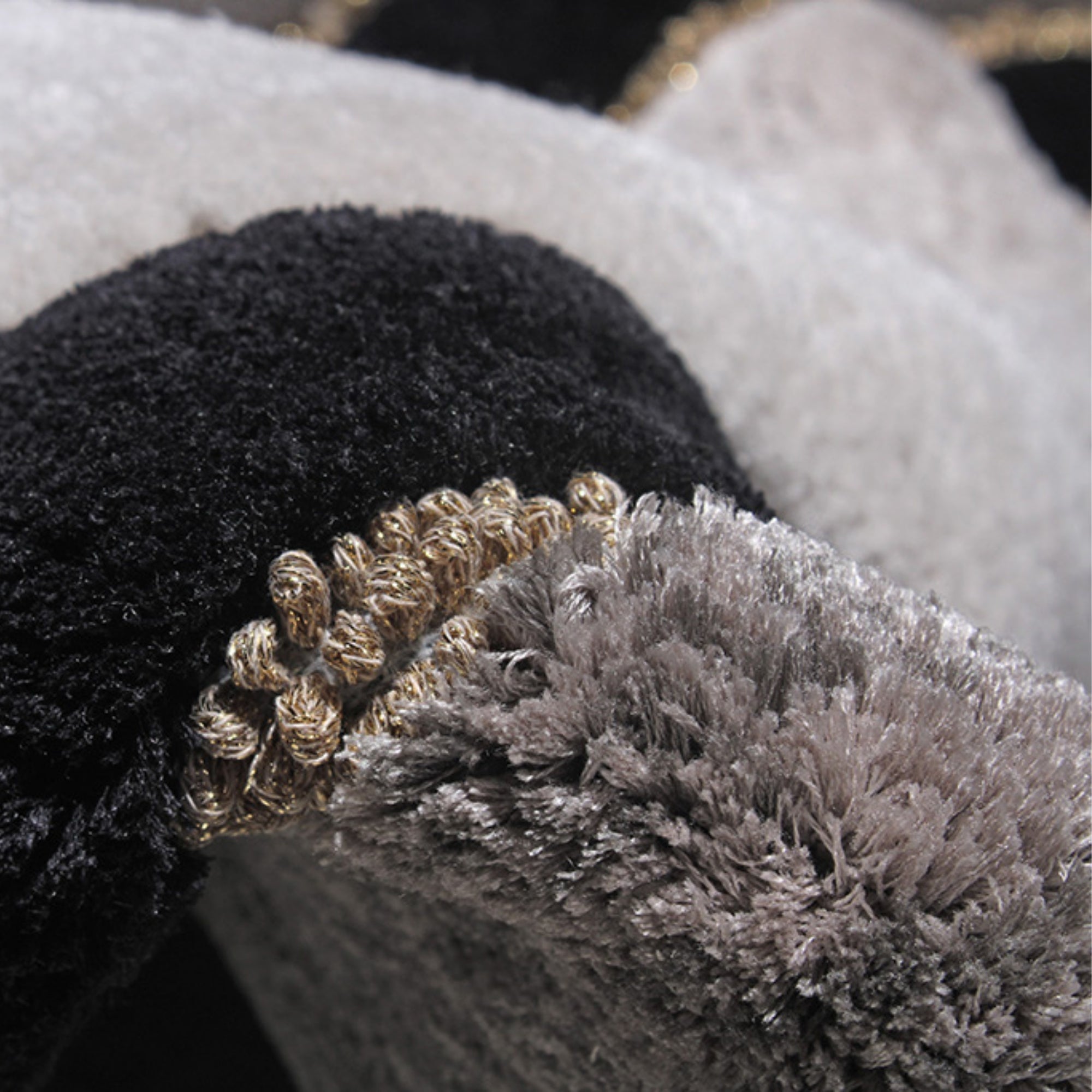 Handmade Wool Rug Tuft Weaving, Sustainable Contemporary Carpet, Grey Pleat Design, Irregular Shape, Custom Made On-Demand in Turkiye_ETUGENE_Pleat-003-A-Tuft