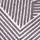 Handmade Wool Rug Tuft Weaving, Sustainable Contemporary Carpet, Grey & White, Rectangular Shape, Custom Made On-Demand in Turkiye_ETUGENE_Trace-004-B-Design