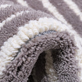 Handmade Wool Rug Tuft Weaving, Sustainable Contemporary Carpet, Grey & White, Rectangular Shape, Custom Made On-Demand in Turkiye_ETUGENE_Trace-004-B-Tuft