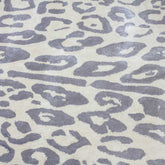 Handmade Wool Rug Tuft Weaving, Sustainable Contemporary Carpet, Iconic Leopard, Oval Shape, Custom Made On-Demand in Turkiye_ETUGENE_Leopard-003-J-Motifs