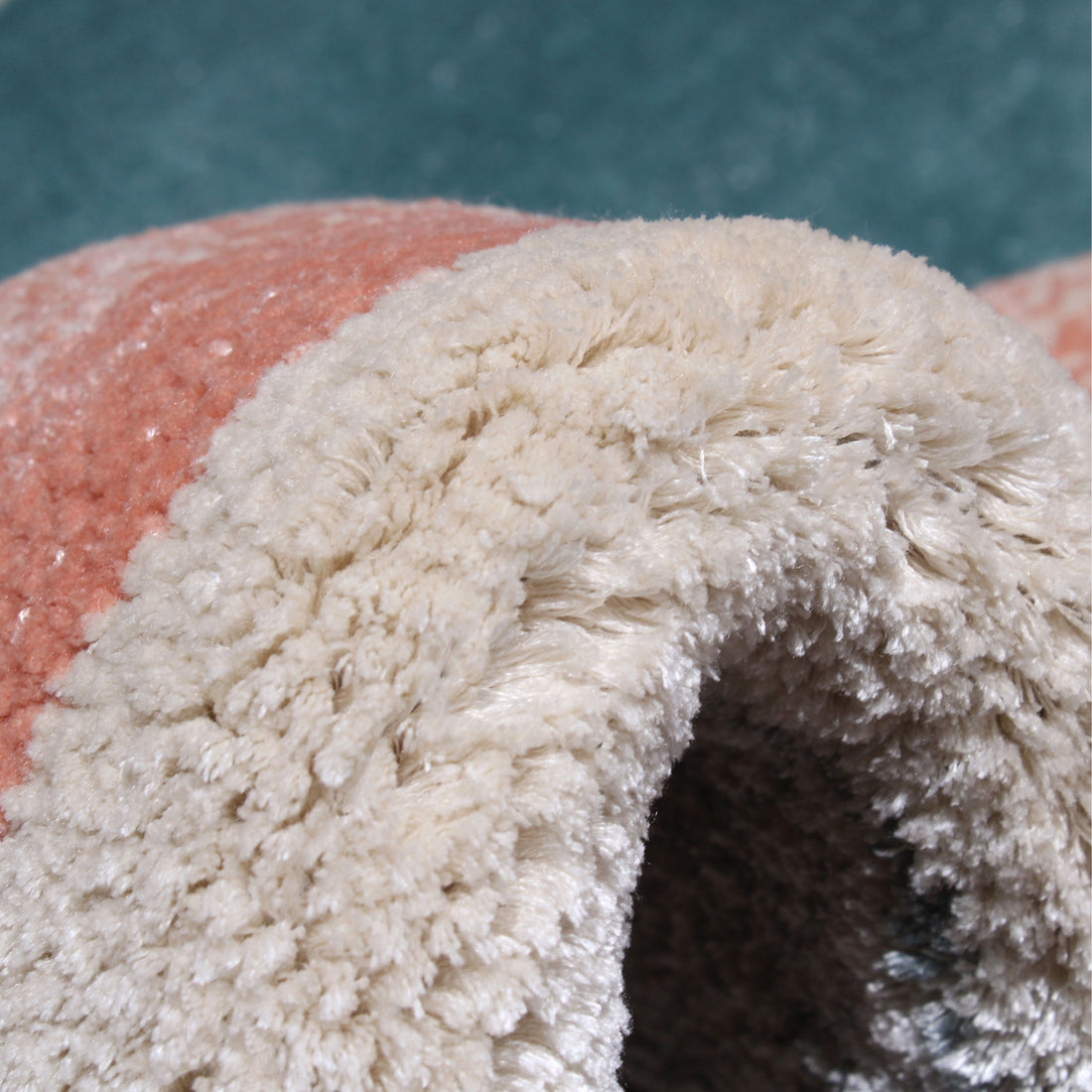 Handmade Wool Rug Tuft Weaving, Sustainable Contemporary Carpet, Interlocking Loops Design, Irregular Shape, Custom Made On-Demand in Turkiye_ETUGENE_Geo-002-M-Tuft