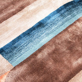 Handmade Wool Rug Tuft Weaving, Sustainable Contemporary Carpet, Interlocking Loops Design, Irregular Shape, Custom Made On-Demand in Turkiye_ETUGENE_Geo-002-N-Motifs