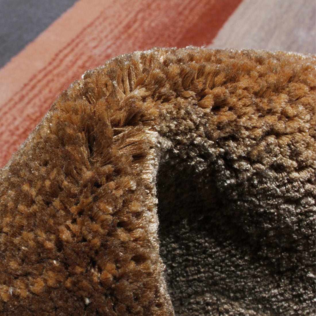 Handmade Wool Rug Tuft Weaving, Sustainable Contemporary Carpet, Interlocking Loops Design, Irregular Shape, Custom Made On-Demand in Turkiye_ETUGENE_Geo-002-X-Tuft