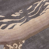 Handmade Wool Rug Tuft Weaving, Sustainable Contemporary Carpet, Interlocking Loops Design, Irregular Shape, Custom Made On-Demand in Turkiye_ETUGENE_Geo-008-D-Motifs