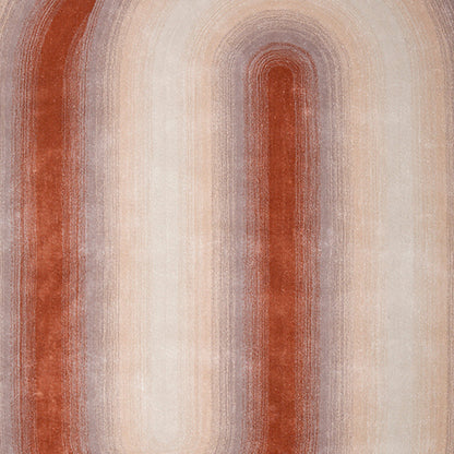 Handmade Wool Rug Tuft Weaving, Sustainable Contemporary Carpet, Interlocking Oval Shapes, Irregular Shape, Custom Made On-Demand in Turkiye_ETUGENE_Geo-005-G-Motifs