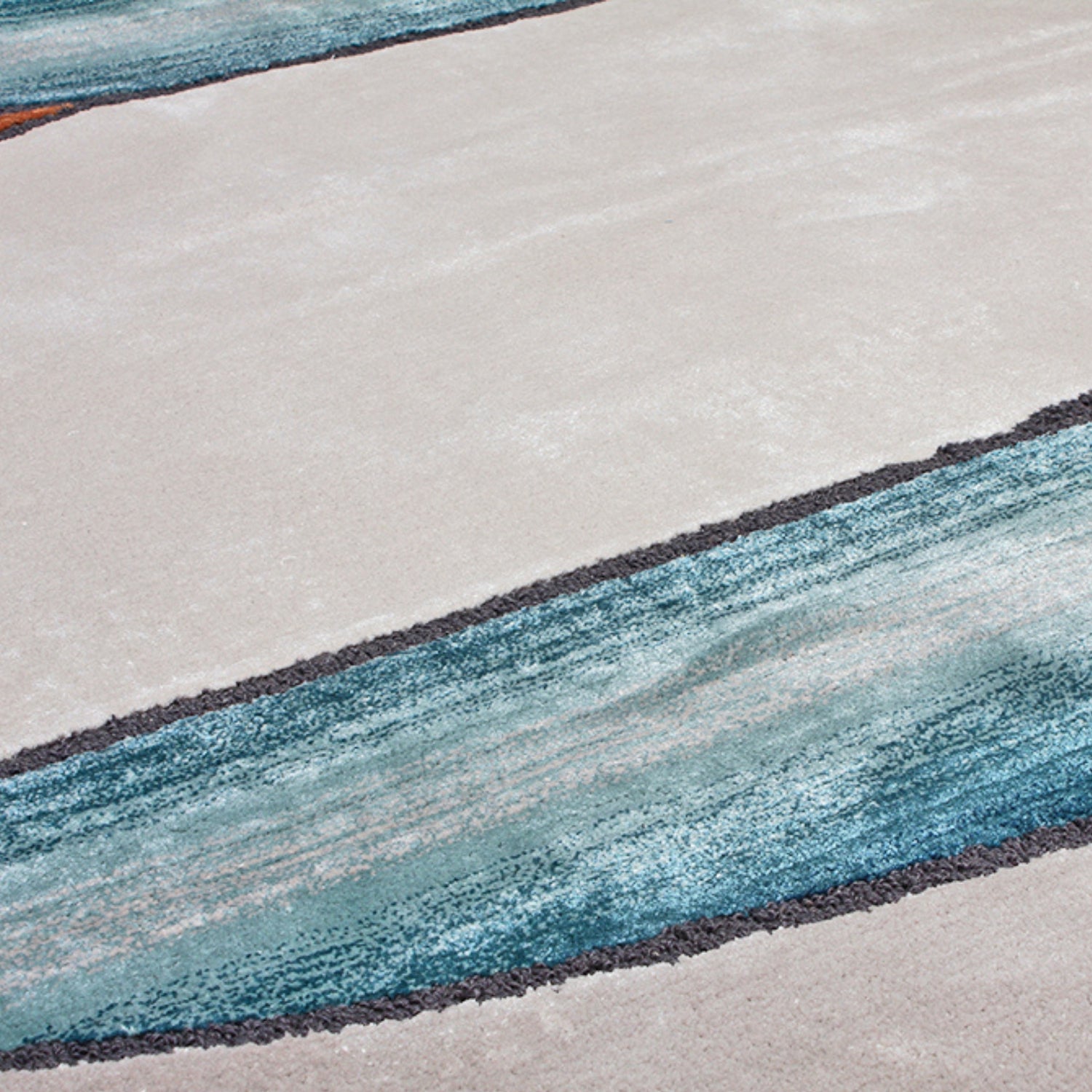 Handmade Wool Rug Tuft Weaving, Sustainable Contemporary Carpet, Leaf-Like Pattern, Irregular Shape, Custom Made On-Demand in Turkiye_ETUGENE_New-Tulip-001-G-Design