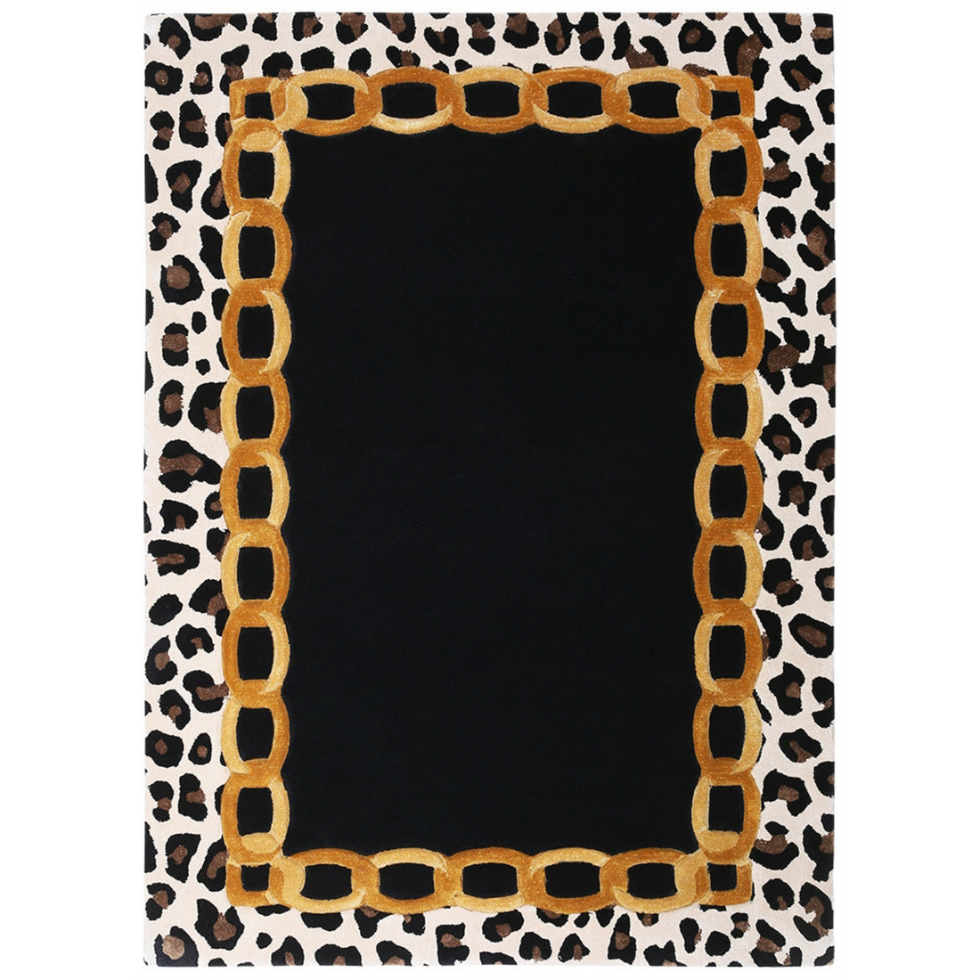 Handmade Wool Rug Tuft Weaving, Sustainable Contemporary Carpet, Leopard Design, Rectangular Shape, Custom Made On-Demand in Turkiye_ETUGENE_Leopard-001-D