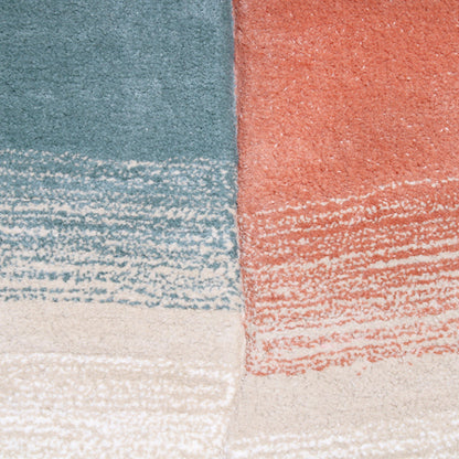 Handmade Wool Rug Tuft Weaving, Sustainable Contemporary Carpet, Marshmallow, Round Shape, Custom Made On-Demand in Turkiye_ETUGENE_Marshmallow-001-M-Designs