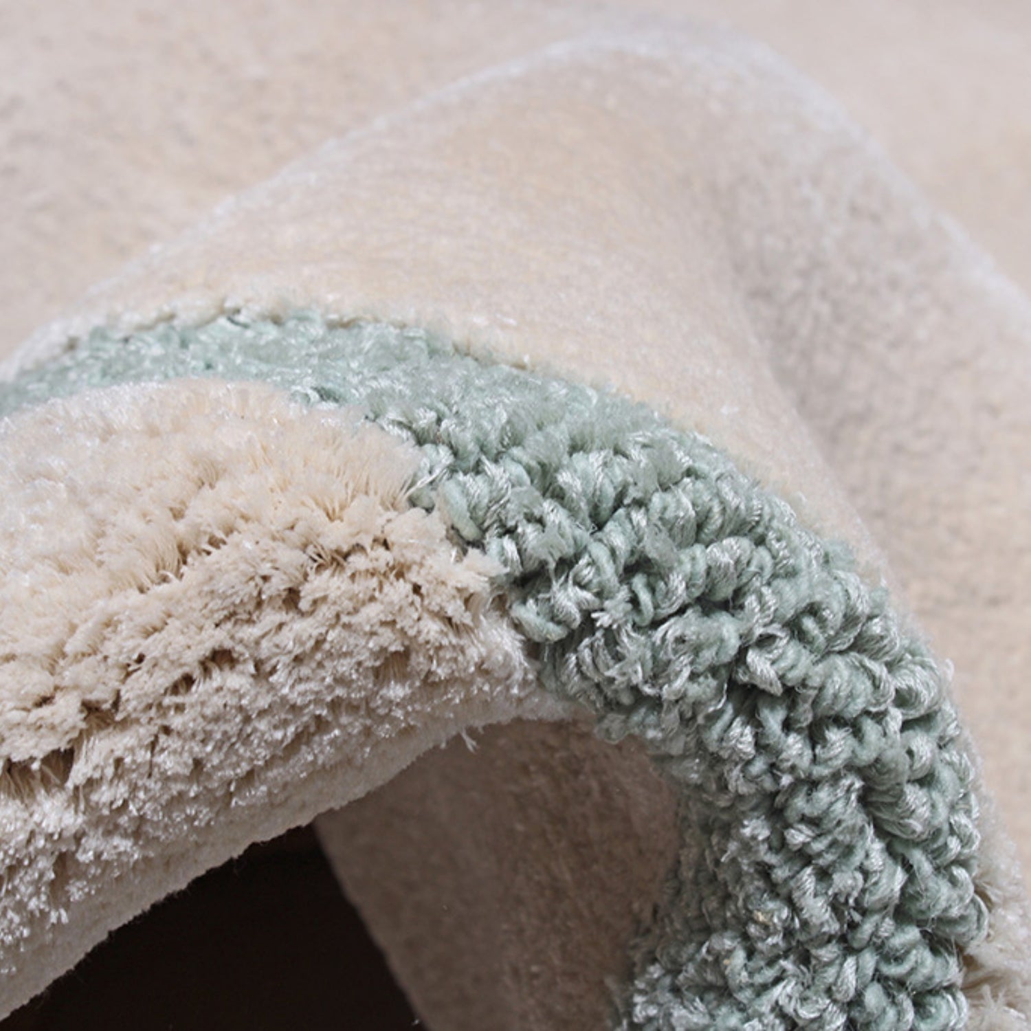 Handmade Wool Rug Tuft Weaving, Sustainable Contemporary Carpet, Orange Minimalist Design, Oval Shape, Custom Made On-Demand in Turkiye_ETUGENE_Ovoid-003-GR-Tuft