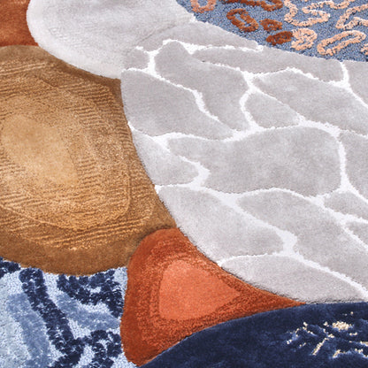 Handmade Wool Rug Tuft Weaving, Sustainable Contemporary Carpet, Pandora Design, Irregular Shape, Custom Made On-Demand in Turkiye_ETUGENE_Pandora-001-VX-Design