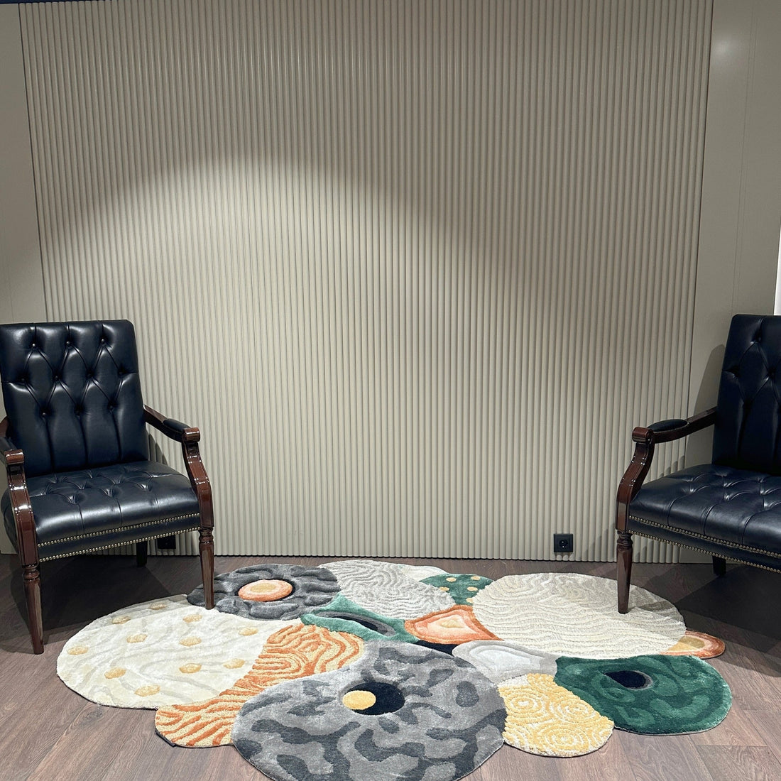 Handmade Wool Rug Tuft Weaving, Sustainable Contemporary Carpet, Pandora Design, Irregular Shape, Custom Made On-Demand in Turkiye_ETUGENE_Pandora-002-GX-Home