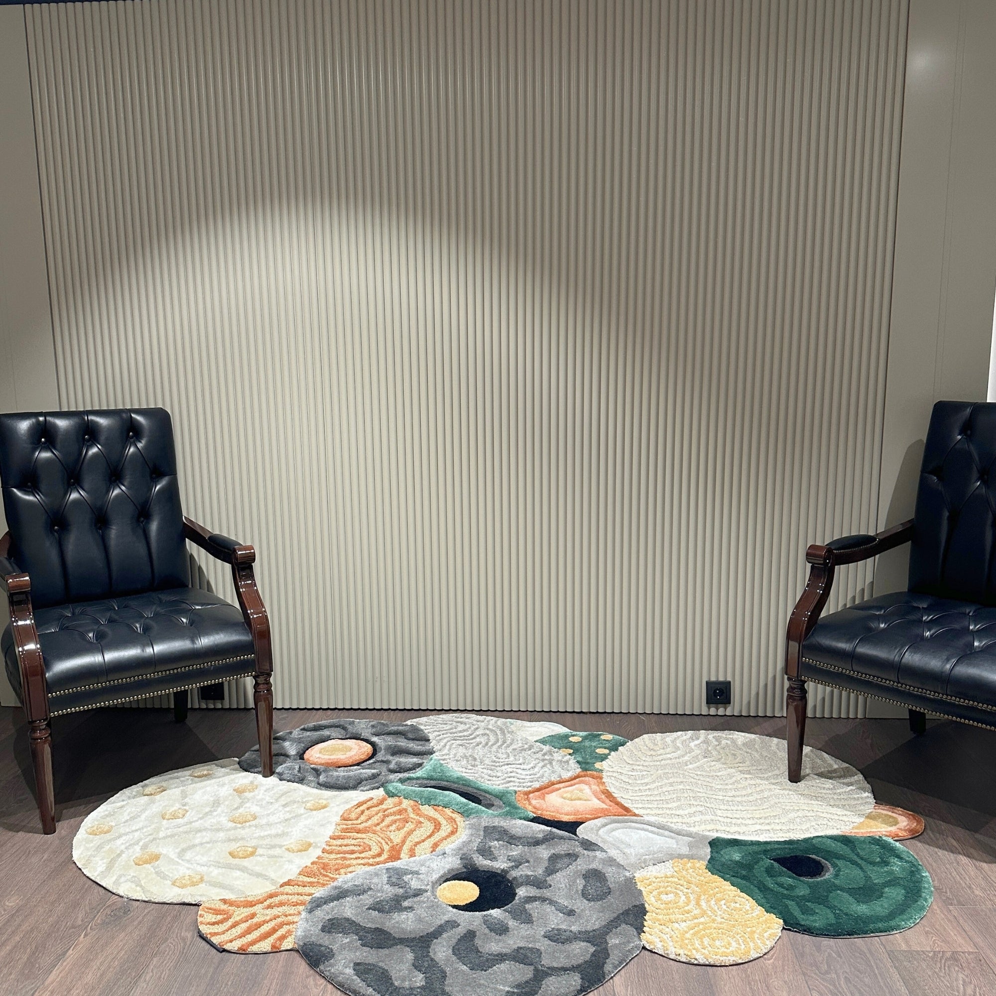 Handmade Wool Rug Tuft Weaving, Sustainable Contemporary Carpet, Pandora Design, Irregular Shape, Custom Made On-Demand in Turkiye_ETUGENE_Pandora-002-GX-Home