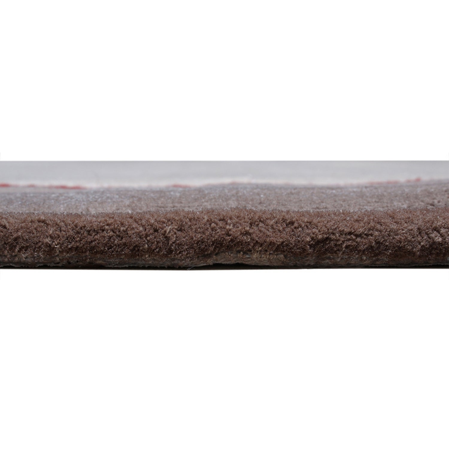 Handmade Wool Rug Tuft Weaving, Sustainable Contemporary Carpet, Red Minimalist Design, Oval Shape, Custom Made On-Demand in Turkiye_ETUGENE_Ovoid-001-B-Height