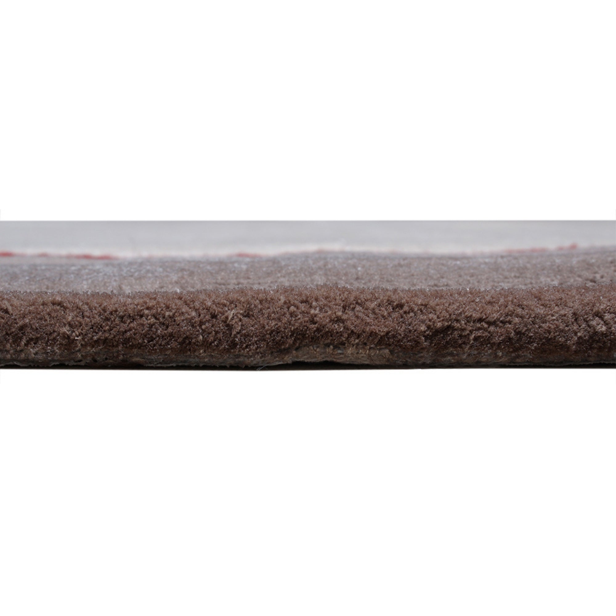 Handmade Wool Rug Tuft Weaving, Sustainable Contemporary Carpet, Red Minimalist Design, Oval Shape, Custom Made On-Demand in Turkiye_ETUGENE_Ovoid-001-B-Height