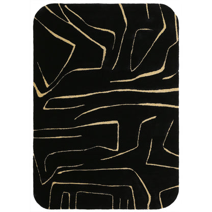 Handmade Wool Rug Tuft Weaving, Sustainable Contemporary Carpet, Shinny Curve Design, Rectangular Shape, Custom Made On-Demand in Turkiye_ETUGENE_Shinny-006-BX