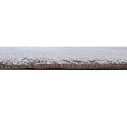 Handmade Wool Rug Tuft Weaving, Sustainable Contemporary Carpet, Three Shades Minimalist Design, Oval Shape, Custom Made On-Demand in Turkiye_ETUGENE_Ovoid-004-F-Height