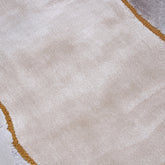 Handmade Wool Rug Tuft Weaving, Sustainable Contemporary Carpet, Three Shades Minimalist Design, Oval Shape, Custom Made On-Demand in Turkiye_ETUGENE_Ovoid-004-F-Motifs