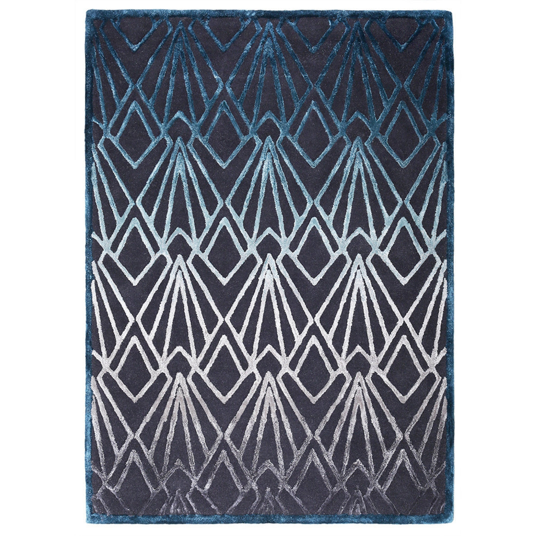 Handmade Wool Rug Tuft Weaving, Sustainable Contemporary Carpet, Trellis Design, Rectangular Shape, Custom Made On-Demand in Turkiye_ETUGENE_Trellis-004-J