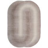 Handmade Wool Rug Tuft Weaving, Sustainable Contemporary Carpet, Two Interlocking Oval Shapes, Irregular Shape, Custom Made On-Demand in Turkiye_ETUGENE_Geo-005-B