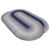 Handmade Wool Rug Tuft Weaving, Sustainable Contemporary Carpet, Two Interlocking Oval Shapes, Irregular Shape, Custom Made On-Demand in Turkiye_ETUGENE_Geo-005-J-Horizontal