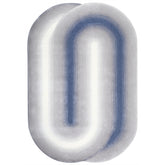 Handmade Wool Rug Tuft Weaving, Sustainable Contemporary Carpet, Two Interlocking Oval Shapes, Irregular Shape, Custom Made On-Demand in Turkiye_ETUGENE_Geo-005-VX