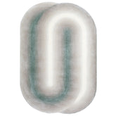 Handmade Wool Rug Tuft Weaving, Sustainable Contemporary Carpet, Two Interlocking Oval Shapes, Irregular Shape, Custom Made On-Demand in Turkiye_ETUGENE_Geo-005-Y