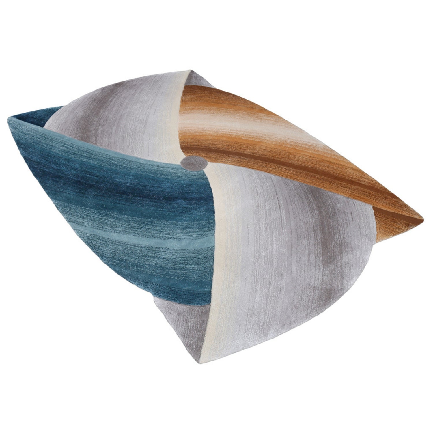 Handmade Wool Rug Tuft Weaving, Sustainable Contemporary Carpet, Wide Curves, Irregular Shape, Custom Made On-Demand in Turkiye_ETUGENE_Sydney-001-B-Horizontal