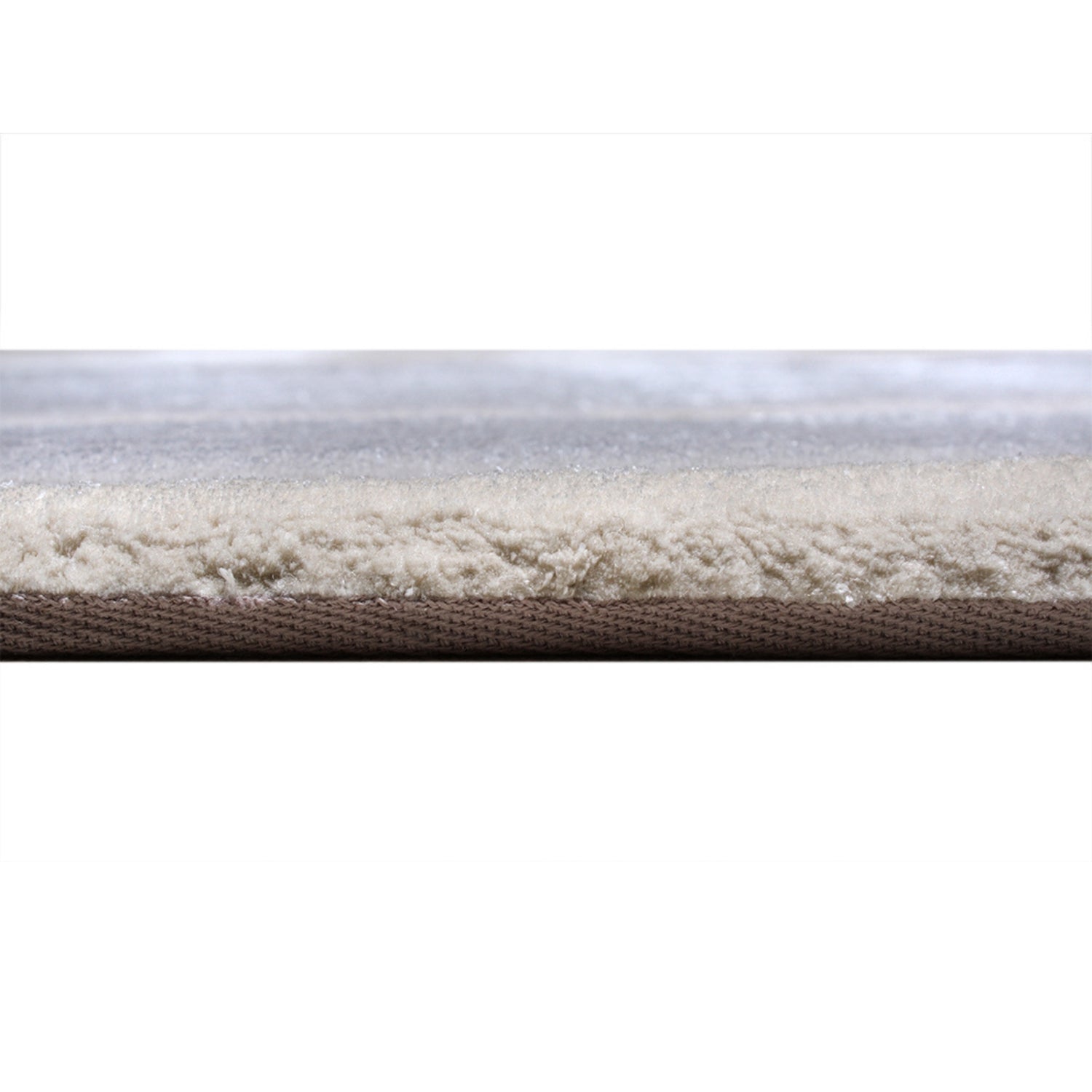 Handmade Wool Rug Tuft Weaving, Sustainable Contemporary Carpet, Yellow Grey Minimalist Design, Oval Shape, Custom Made On-Demand in Turkiye_ETUGENE_Ovoid-002-F-Height