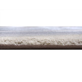 Handmade Wool Rug Tuft Weaving, Sustainable Contemporary Carpet, Yellow Grey Minimalist Design, Oval Shape, Custom Made On-Demand in Turkiye_ETUGENE_Ovoid-002-F-Height