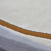 Handmade Wool Rug Tuft Weaving, Sustainable Contemporary Carpet, Yellow Minimalist Design, Oval Shape, Custom Made On-Demand in Turkiye_ETUGENE_Ovoid-001-F-Motifs