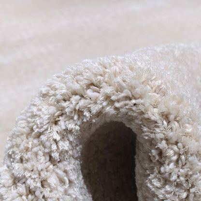 Handmade Wool Rug Tuft Weaving, Sustainable Contemporary Carpet, Yellow Minimalist Design, Oval Shape, Custom Made On-Demand in Turkiye_ETUGENE_Ovoid-005-F-Tuft