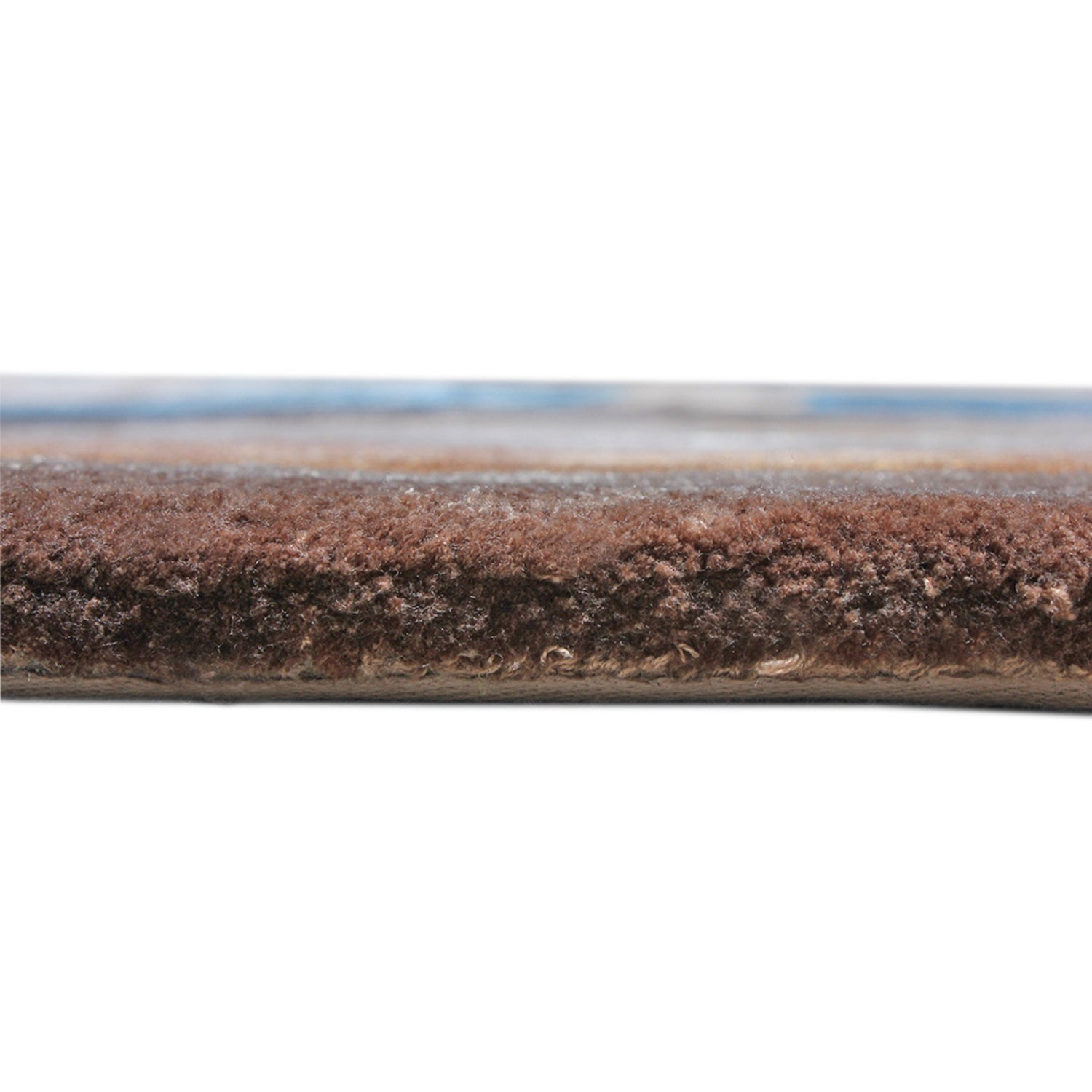 Handmade Wool Rug Tuft Weaving, Sustainable Contemporary Design Carpet, Beige, Brown, Orange, Blue Circles, Irregular Shape, Custom Made On-Demand in Turkiye_ETUGENE_Circle-002-N-Height