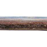 Handmade Wool Rug Tuft Weaving, Sustainable Contemporary Design Carpet, Beige, Brown, Orange, Blue Circles, Irregular Shape, Custom Made On-Demand in Turkiye_ETUGENE_Circle-002-N-Height