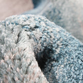 Handmade Wool Rug Tuft Weaving, Sustainable Contemporary Design Carpet, Blue, Black, Grey Colors, Irregular Shape, Custom Made On-Demand in Turkiye_ETUGENE_Cascade-001-J-Tuft