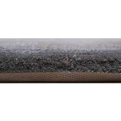 Handmade Wool Rug Tuft Weaving, Sustainable Contemporary Design Carpet, Blue Grey Black Circles, Irregular Shape, Custom Made On-Demand in Turkiye_ETUGENE_Circle-002-MV-Height